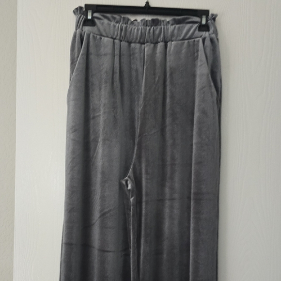 Treasure & Bond Pants - Tteasures&Bond, Charcoal Velvet Pants, Sz M NWT